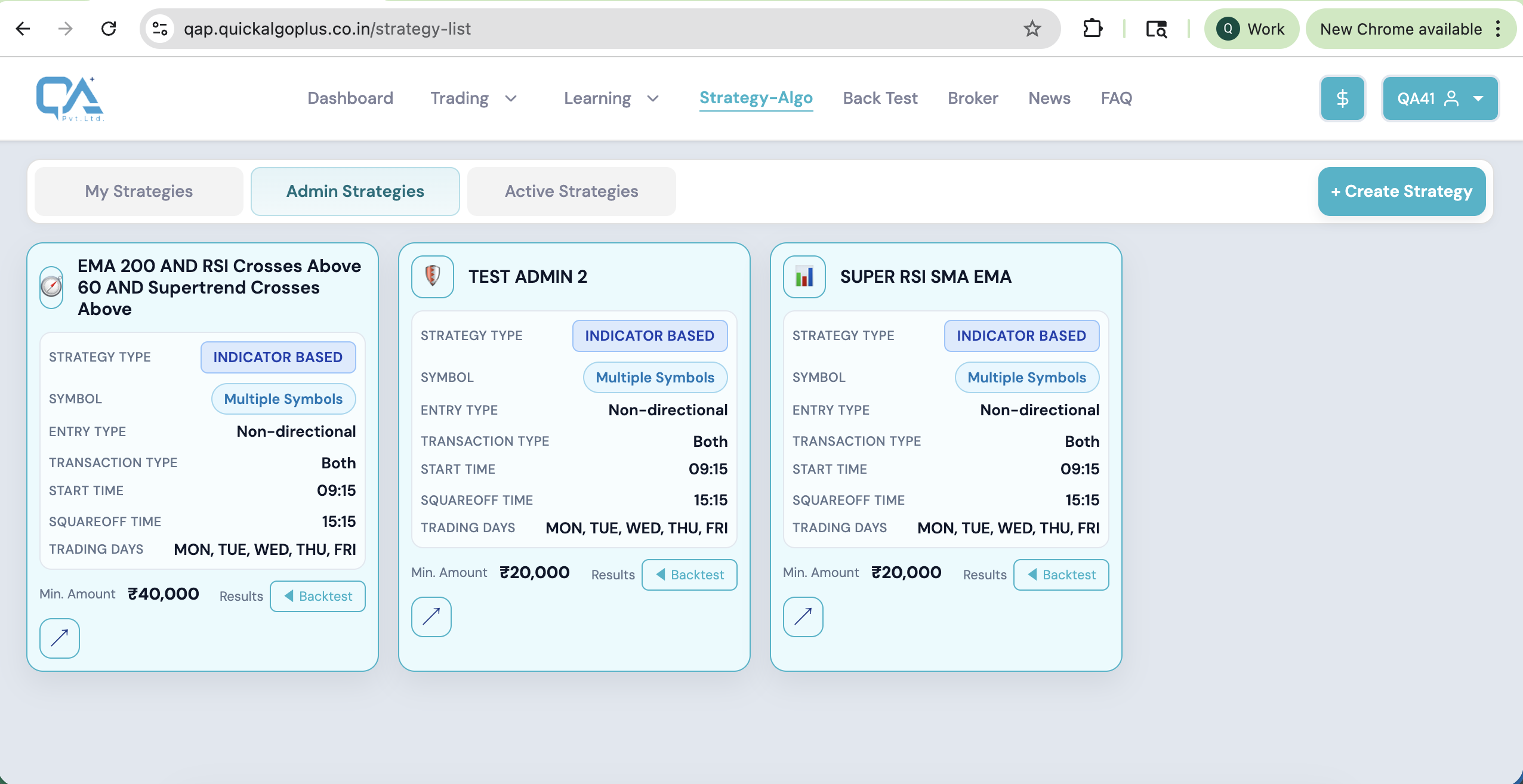 Admin Strategies Library