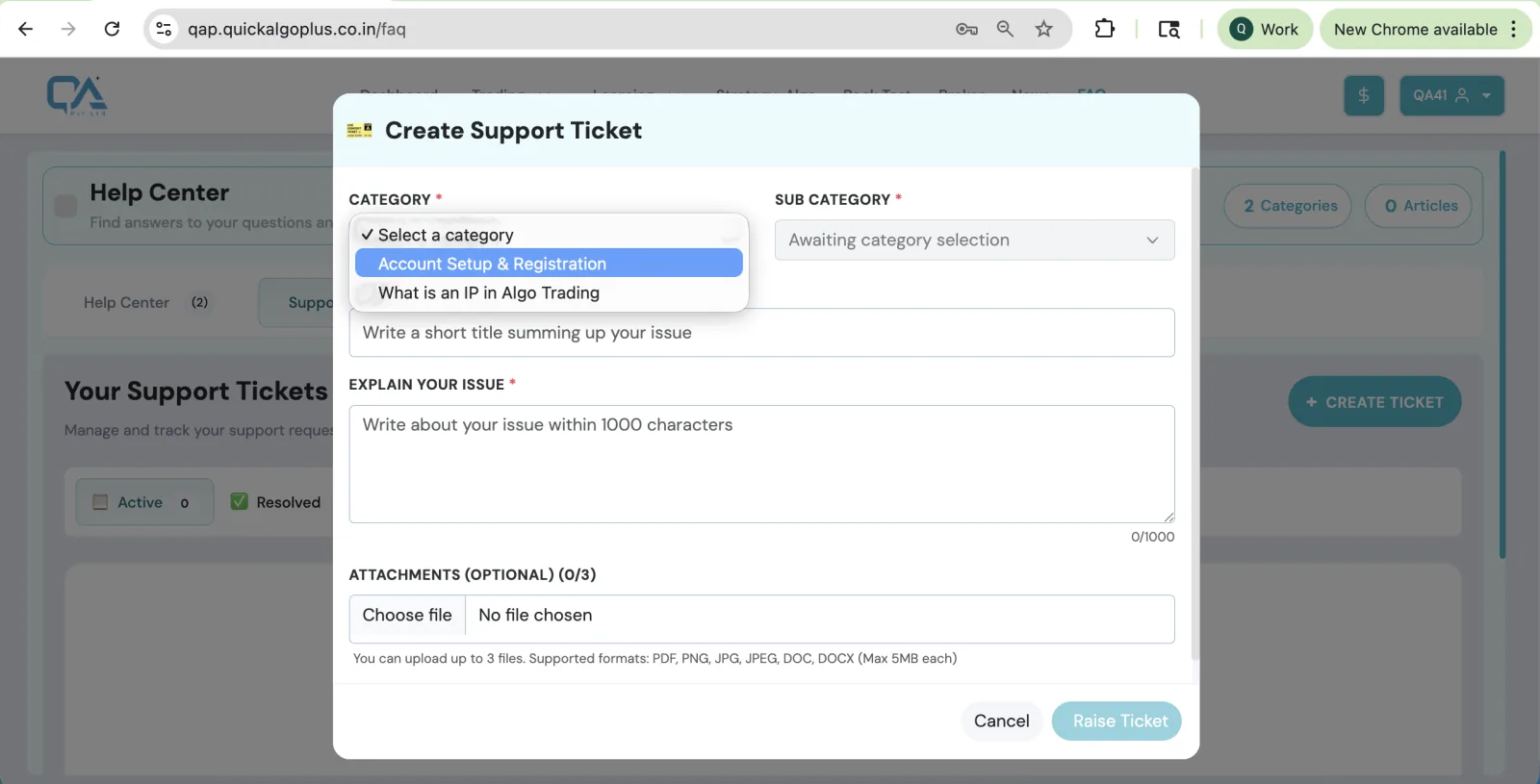Support Ticket System